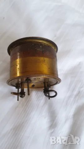 Френски античен месингов будилник от 19-ти век, снимка 7 - Антикварни и старинни предмети - 48113945