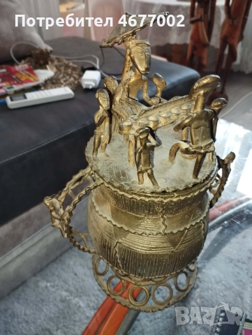 Стара африканска скулптура, снимка 2 - Антикварни и старинни предмети - 52902392