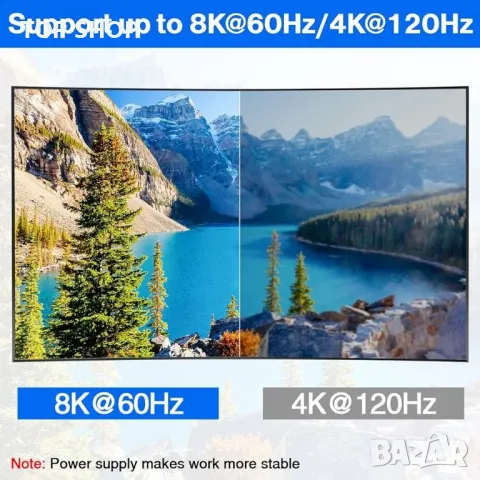 USB-C превключвател, двупосочен USB C превключвател 2 в 1 изход/1 в 2 изход тип C KVM превключвател, снимка 4 - Друга електроника - 48756492