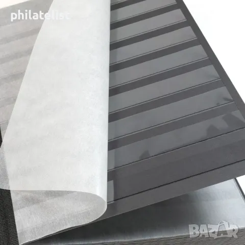 Lindner класьор за марки 30 черни листа / 60 стр., снимка 5 - Филателия - 35351233