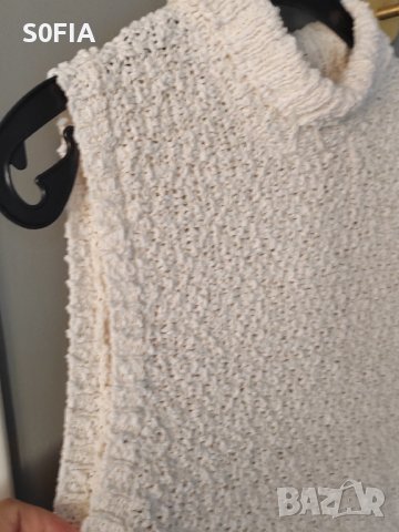 Reserved плетена зимна рокя без ръкави L размер, снимка 3 - Рокли - 43868186