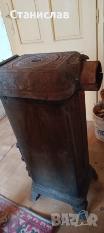 Печка на твърдо гориво с антикварна стойност, снимка 4 - Антикварни и старинни предмети - 53306547