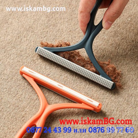 ДВУСТРАННА ЧЕТКА ЗА ПОЧИСТВАНЕ НА МЪХ И КОСМИ ОТ ТЪКАНИТЕ, СИЛИКОНОВА - КОД 3829, снимка 2 - Други стоки за дома - 39514645