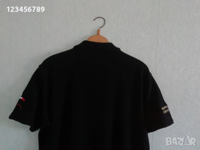 AC Milan Adidas 2XL памучна оригинална поло черна тениска Милан Supporters XXL, снимка 3 - Тениски - 53457841