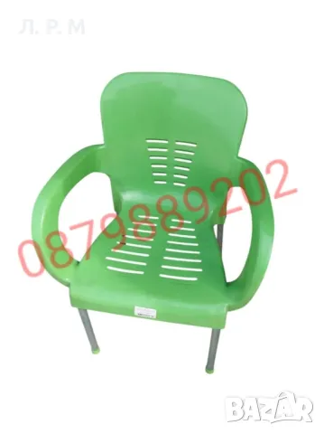 градински стол с метални крачета , снимка 3 - Градински мебели, декорация  - 49677339