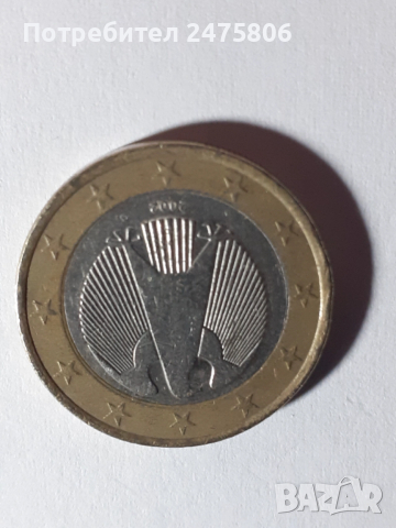 Колекционерска монета - 1 евро - 2002г., снимка 3 - Нумизматика и бонистика - 53306226