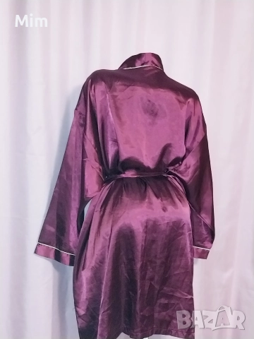 PALMERS 2-3 Сатенен халат бордо , снимка 6 - Нощници - 52569060