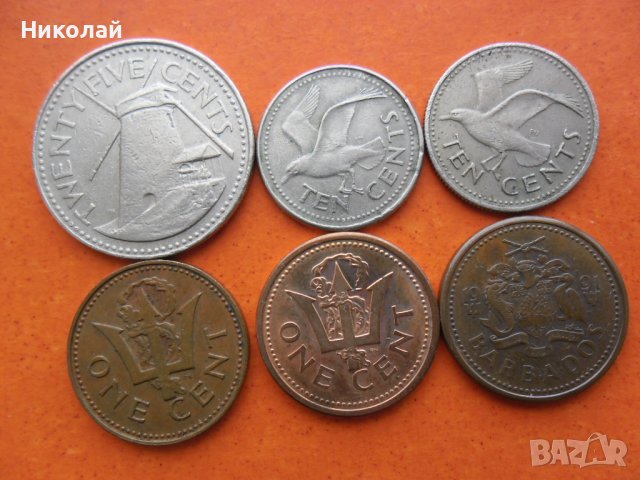 Лот монети Барбадос, снимка 1 - Нумизматика и бонистика - 40614394