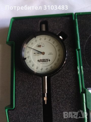 Mitutoyo-Индикаторен часовник No.2046-08/0.01-10mm Made in Japan, снимка 4 - Други машини и части - 33313811