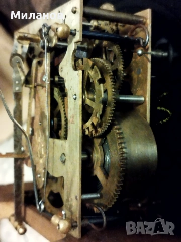 Стар механичен стенен часовник, снимка 10 - Антикварни и старинни предмети - 41806849