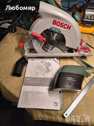 Ръчен циркуляр BOSCH PKS 55 A, снимка 3 - Циркуляри - 52109769