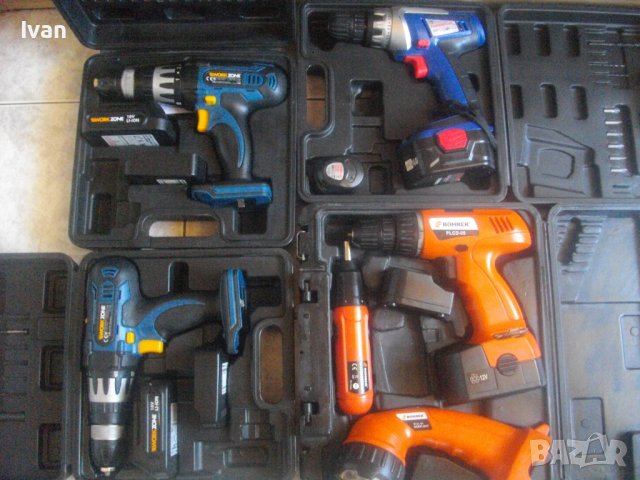 18V/14,4V-Li-ion винтоверт-Workzone/Power Plus/12V-Винтоверт/Фенер/Отвертка-Австрия/Германия, снимка 2 - Винтоверти - 37388466