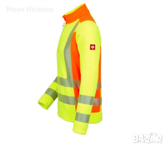 Engelbert Strauss High-vis fleece troyer e.s.motion 2020 размер Л, снимка 5 - Спортни дрехи, екипи - 43839599