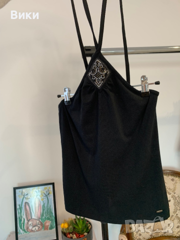 Дамски топ в размер L, но е подходящ и за М, снимка 5 - Корсети, бюстиета, топове - 44927216