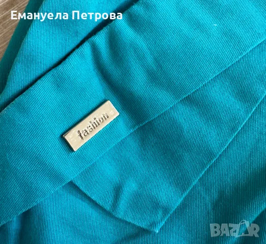 Дамска ежедневна спортно-елегантна пола - тюркоаз FLORA, снимка 3 - Поли - 48065409