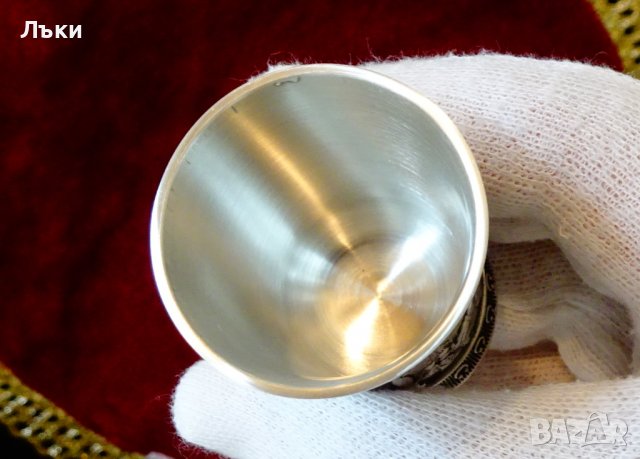 Чаша от калай за ракия,Вечният младоженец,Carl Spitzweg. , снимка 7 - Антикварни и старинни предмети - 39971510