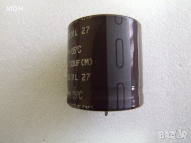 електролитен кондензатор 330 мФ - 400 В, снимка 4 - Друга електроника - 35104942