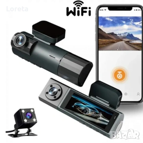 Видеорегистратор Vehicle BlackBox DVR FULL HD 1080 + задна камера, снимка 6 - Камери - 53459910