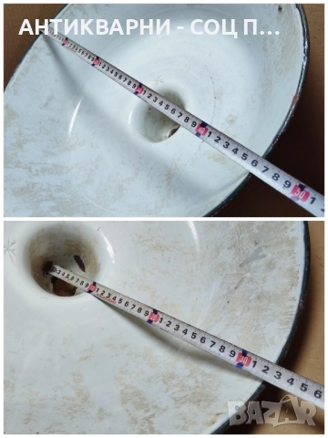 Стара Соц Емайлирана Индустриална Лампа. , снимка 6 - Антикварни и старинни предмети - 52506092