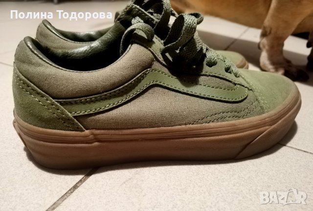 Зелени кецове VANS, номер 34.5, снимка 5 - Кецове - 43121081