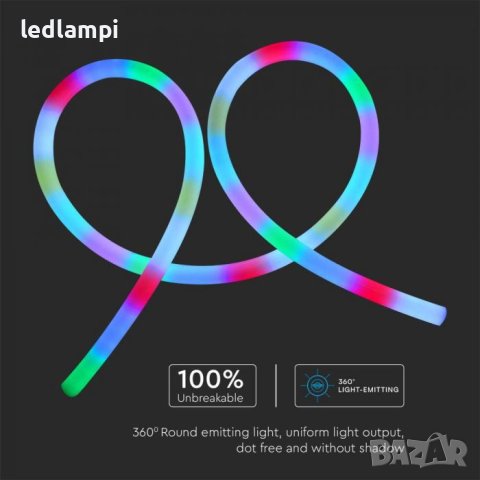 LED Неон Флекс MAGIC 24W/m RGB 24V 5m, снимка 4 - Лед осветление - 40659398