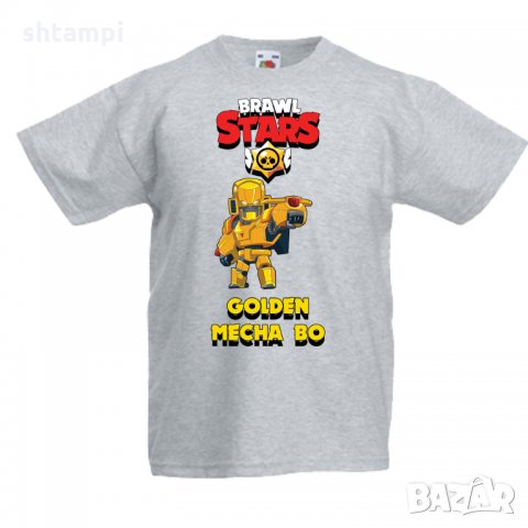 Детска тениска Golden Mecha Bo  брол старс Brawl Stars, снимка 6 - Детски тениски и потници - 32920671