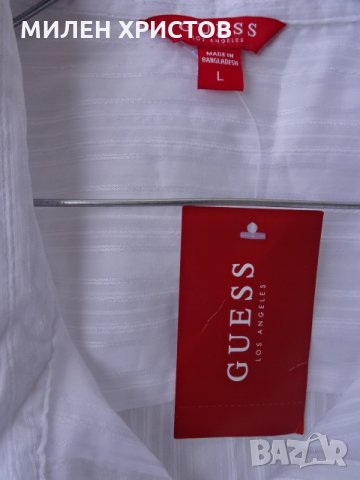  GUESS Los Angeles 100% оригинал Нова с Етикет-размер L цена -40лв 40 лв., снимка 4 - Ризи - 28619283