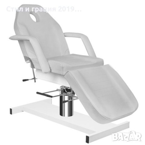 Хидравлична кушетка A 210 180 х 63/73 х 64/80 см-бяла/сива/черна, снимка 9 - Кушетки - 43376238