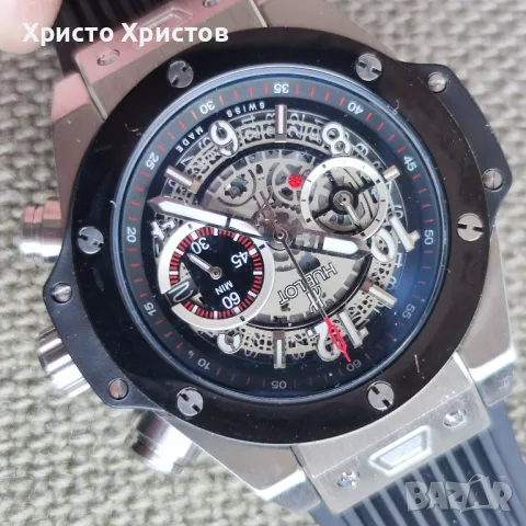 HUBLOT Мъжки луксозен часовник HUBLOT Big Bang Unico Titanium Ceramic , снимка 6 - Мъжки - 48725471