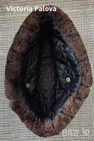 Шапка ушанка естествена кожа, снимка 6 - Шапки - 47727707