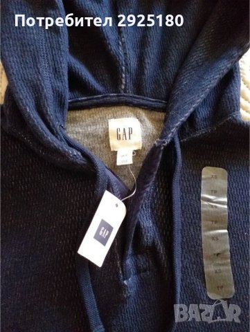 Блуза с качулка GAP тип суичър  XS 158 / 164 , снимка 3 - Блузи - 37973144