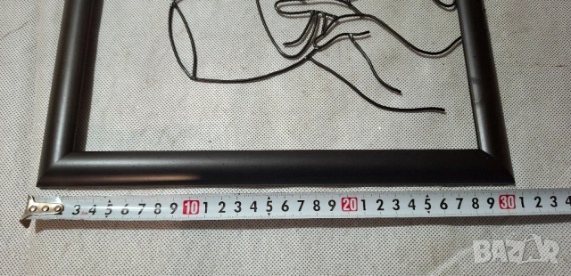 Арт Пано картина с дървена рамка и метален орнамент – Авторска ръчна изработка, снимка 4 - Декорация за дома - 53307883