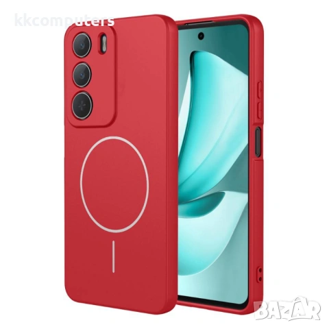 Магнитен Калъф за Realme C71 4G - Мек TPU, Имитация на течен силикон, Анти-drop, Вкл. Протектор - 7 , снимка 2 - Калъфи, кейсове - 53444070