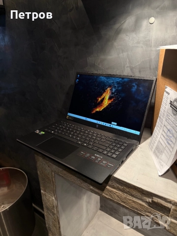 КАТО ЧИСТО НОВ Acer Nitro V 15 RTX 3050 + гаранция, снимка 9 - Лаптопи за игри - 52575203