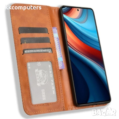 Xiaomi Poco X6 Neo 5G Magnetic Wallet Кожен Калъф и Протектор, снимка 5 - Калъфи, кейсове - 53231591