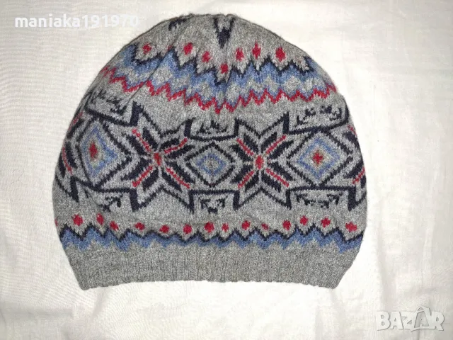 Зимна шапка мерино 100% Merino Wool, снимка 3 - Шапки - 47920725