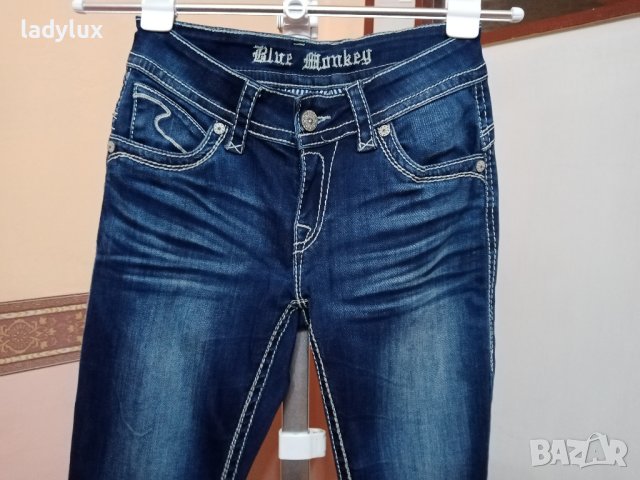 Blue Monkey, Нови, Оригинални Маркови Дънки, Размер 27. Код 2053, снимка 7 - Дънки - 43202725