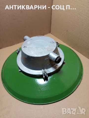 Соц Стара Голяма Емайлирана Българска Лампа. , снимка 4 - Антикварни и старинни предмети - 51737907