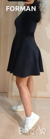 Черна кукленска рокля с отворен гръб, снимка 5 - Рокли - 48203195