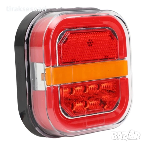  2 Броя LED Стопове с Неонова Светлина и Динамичен Мигач, 3 Светлини, 12/24V, снимка 4 - Аксесоари и консумативи - 50899116