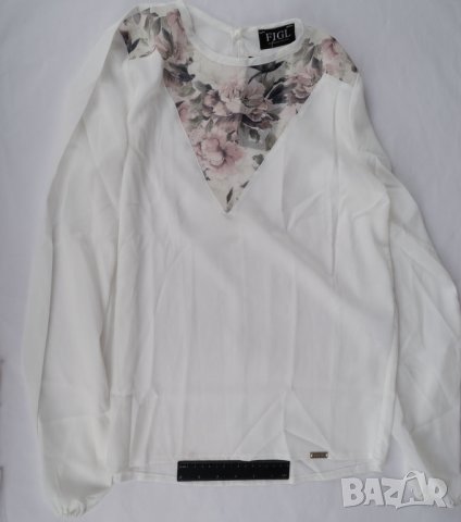 Дамска блуза в цвят екрю марка Figl , снимка 5 - Блузи с дълъг ръкав и пуловери - 32398016