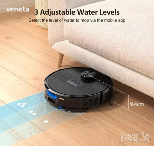 Робот прахосмукачка за косми от домашни любимци, килими, Lubluelu SL61 с моп Alexa, снимка 7 - Прахосмукачки - 53250288