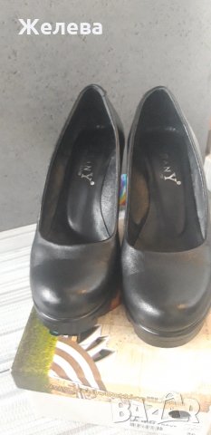 Дамски черни обувки от естествена кожа, снимка 6 - Дамски ежедневни обувки - 35252339
