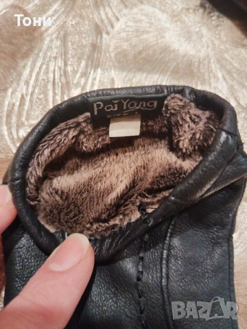 Нови Дамски Топли Ръкавици Изцяло от Естествена Кожа S, снимка 3 - Ръкавици - 53447833