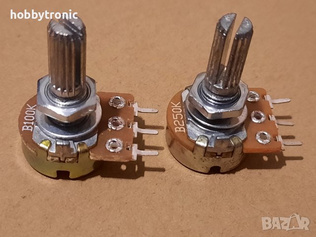 Потенциометри 1K, 2K, 5K, 10K, 20K, 50K, 100K, 250K, 500K, снимка 4 - Друга електроника - 33145344