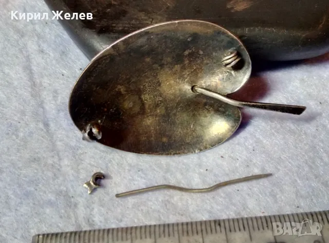 DEL METALL 925 S STERLING NORWAY ВИНТИДЖ ЕМАЙЛИРАНА СРЕБЪРНА БРОШКА СРЕБРО 925 АВТОРСКА СТАРА 49316, снимка 3 - Антикварни и старинни предмети - 48481217