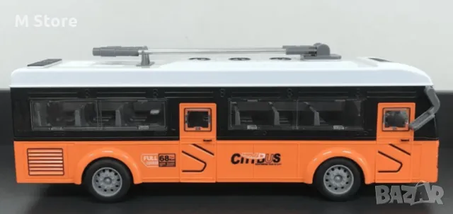 Детски тролейбус, С дистанционно управление, Отварящи се врати, снимка 8 - Коли, камиони, мотори, писти - 48340851