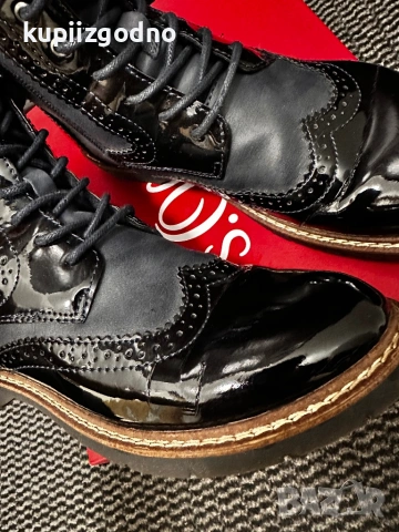 Зимни обувки боти S. Oliver 38 тъмно сини, снимка 3 - Дамски боти - 53236023