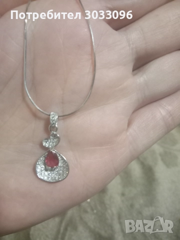 Сребърно колие с обеци, снимка 6 - Колиета, медальони, синджири - 52740724