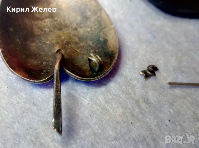 DEL METALL 925 S STERLING NORWAY ВИНТИДЖ ЕМАЙЛИРАНА СРЕБЪРНА БРОШКА СРЕБРО 925 АВТОРСКА СТАРА 49316, снимка 11 - Антикварни и старинни предмети - 48481217